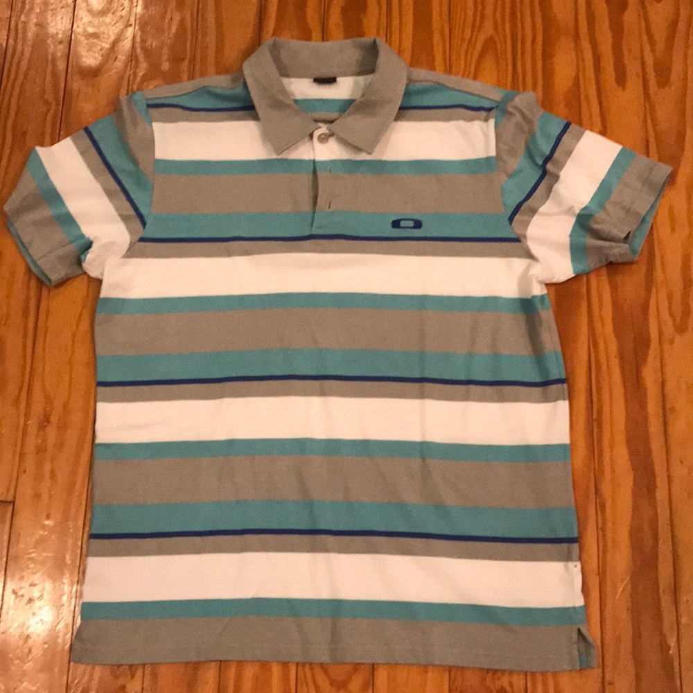 Oakley Striped Polo.  Size large